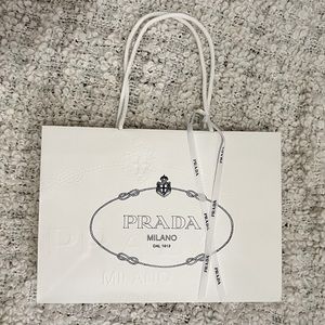 Prada paper shopping bag